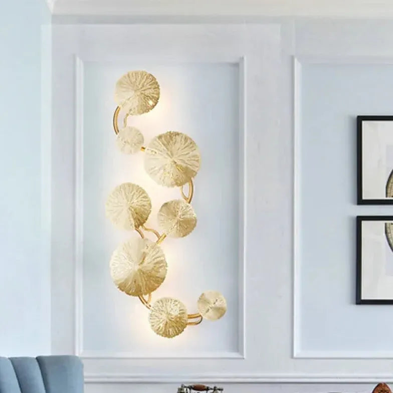 Statement Wall Lights for Living Room Gold