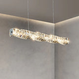 Crystal Linear Kitchen Pendant Light