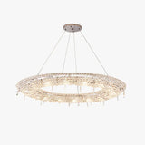 Circular Crystal Living Room Pendant Light