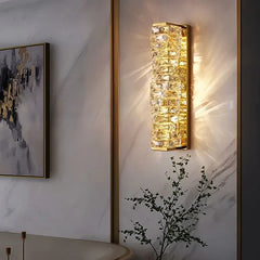 Apliques de pared cristal estilo moderno y ligero