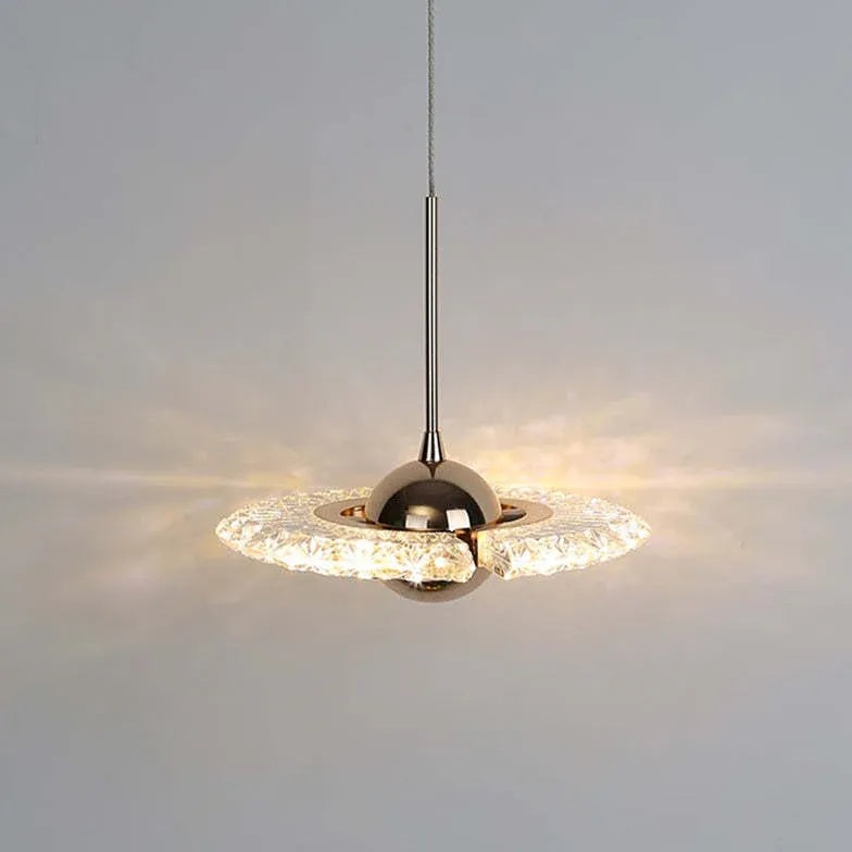 Angel Wings Shaped Crystal Pendant Light