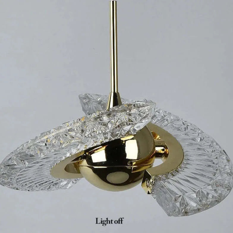 Angel Wings Shaped Crystal Pendant Light