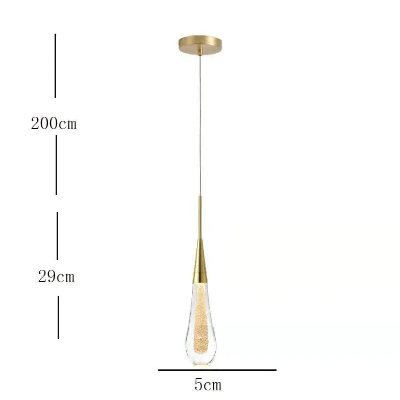 Teardrop Minimalist Modern Bedside Pendant Light