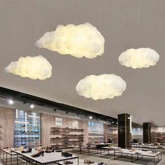 Lámpara Colgante en Forma de Nube LED Blanca para Dormitorio Infantil