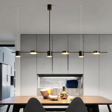 Lámpara Colgante De Seis Cabezas LED Lineal Moderna Para Comedor