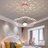 Lámpara colgante de flor con LED regulable para dormitorio infantil