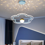 Lámpara colgante de flor con LED regulable para dormitorio infantil