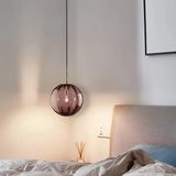 Lámpara Colgante Bola de Vidrio LED Regulable en Altura para Comedor
