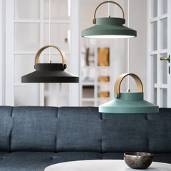 Lámpara Colgante Nórdica LED Macaron Regulable para Comedor