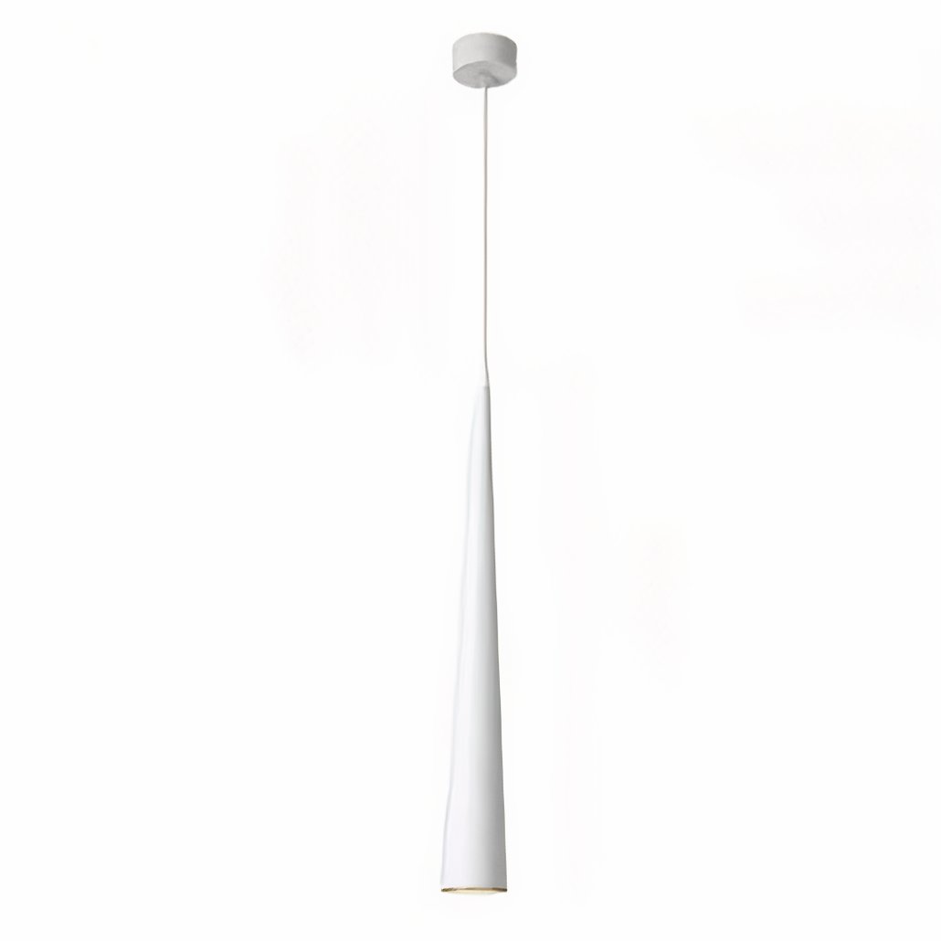 Lámpara Colgante Moderna LED en Forma de Cono con Altura Regulable para Comedor