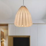 Lámpara colgante origami nórdica blanca con LED regulable para comedor
