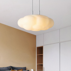Lámpara Colgante Nube LED Blanca Regulable Estilo Moderno para Habitación Infantil