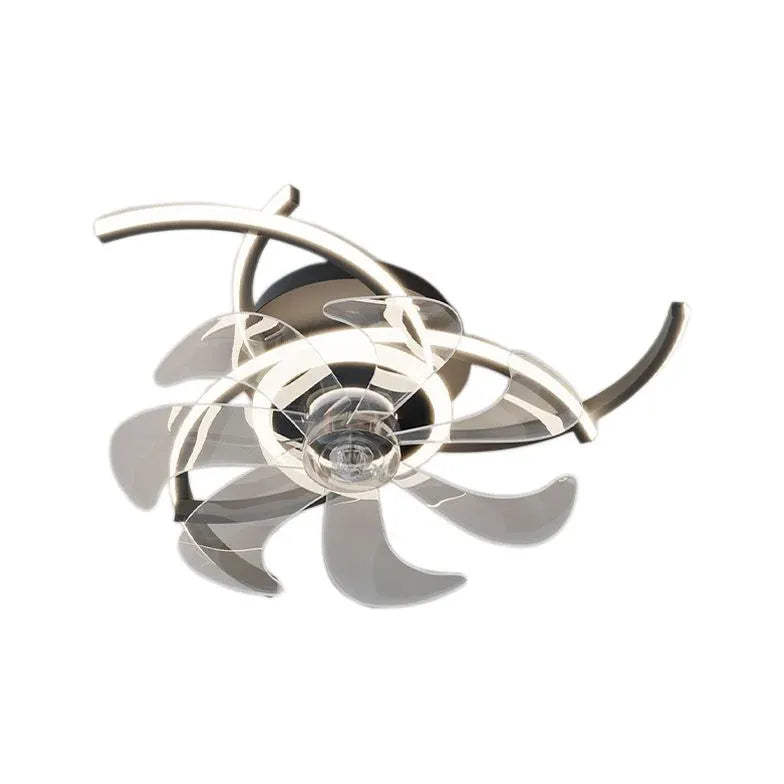 Half-Ring Adjustable Ceiling Fan with Light