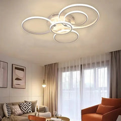 Plafón LED Techo Salón de Diseño Circular y Minimalista