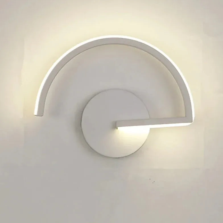 Lámpara de pared LED semicircular para dormitorio