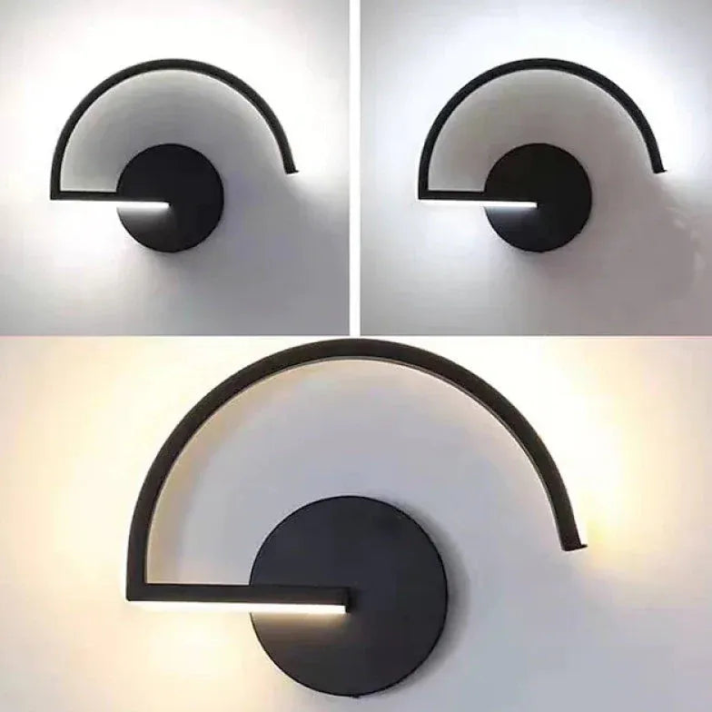 Lámpara de pared LED semicircular para dormitorio