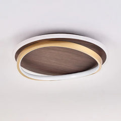 Lampara de Techo LED Regulable Acabado Nogal
