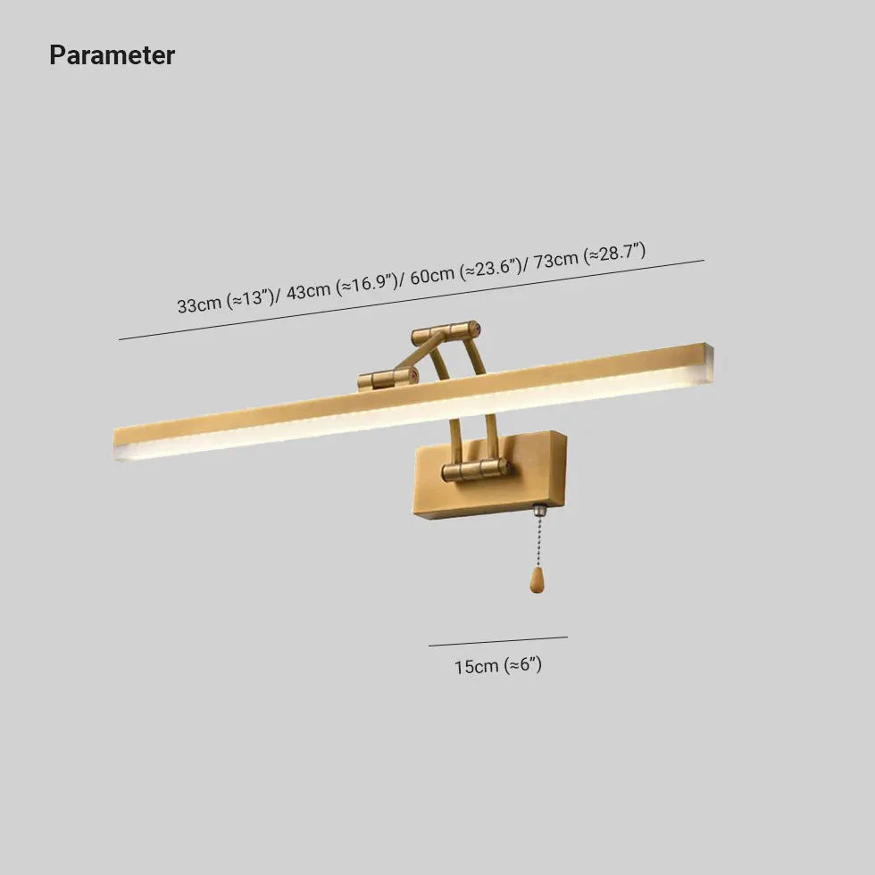 Aplique de pared para baño con cordón 