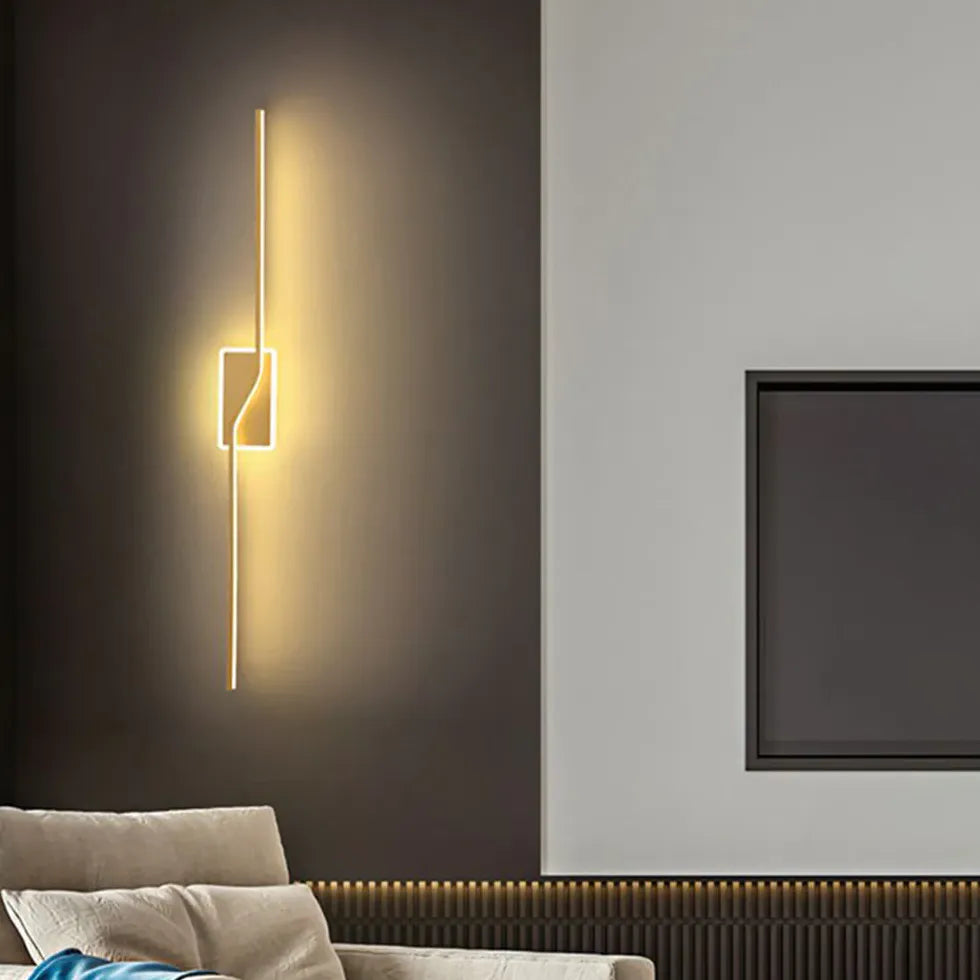 Apliques de pared led dorados contemporáneos