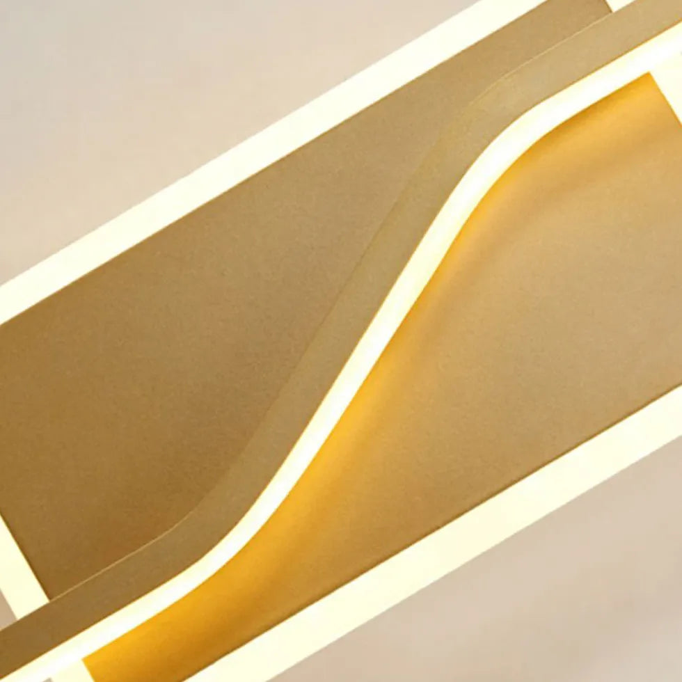 Apliques de pared led dorados contemporáneos