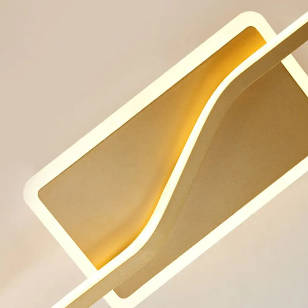 Apliques de pared led dorados contemporáneos