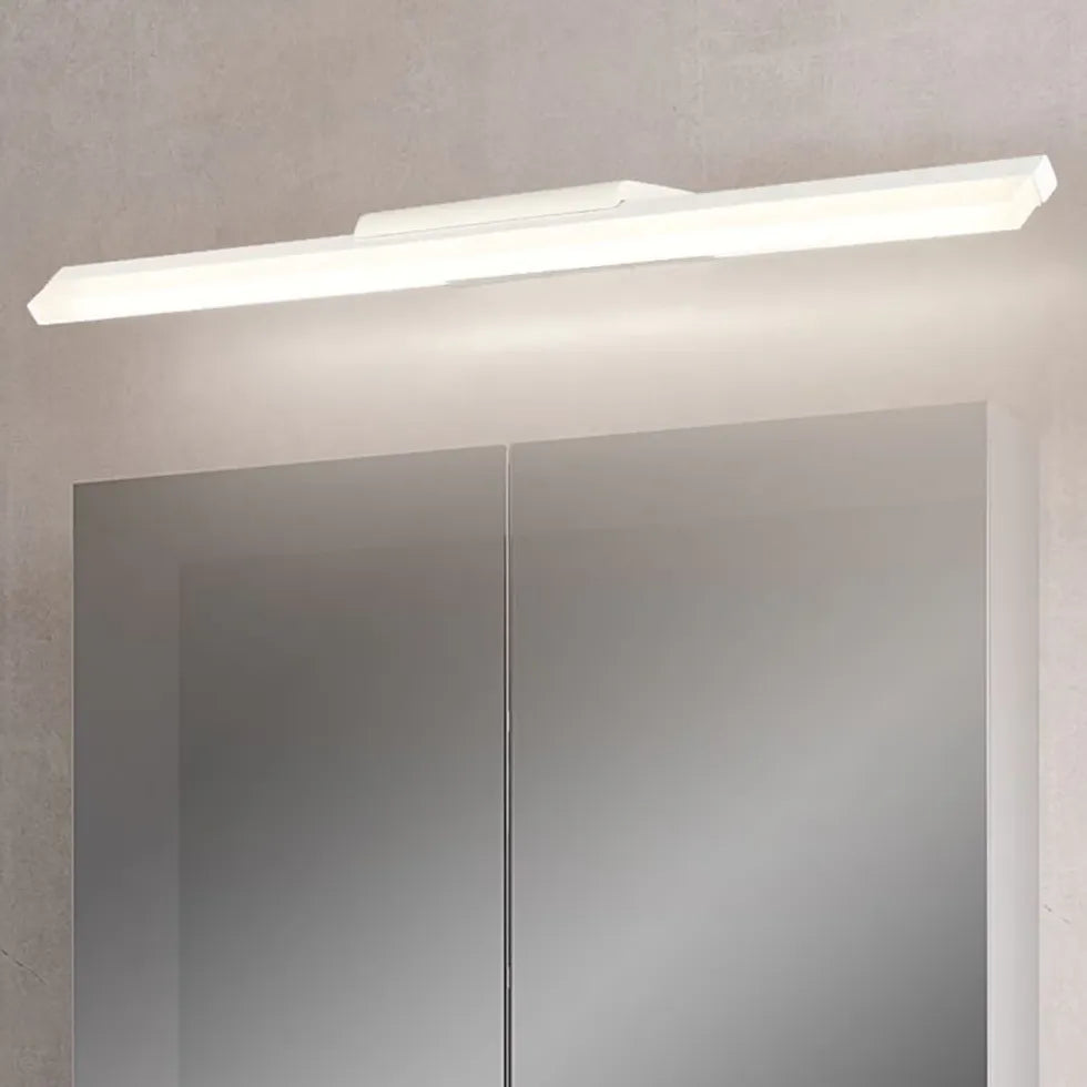 Led Minimalist White Bathroom Mirror Lights