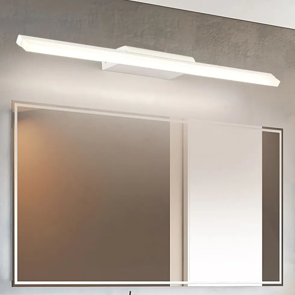 Led Minimalist White Bathroom Mirror Lights