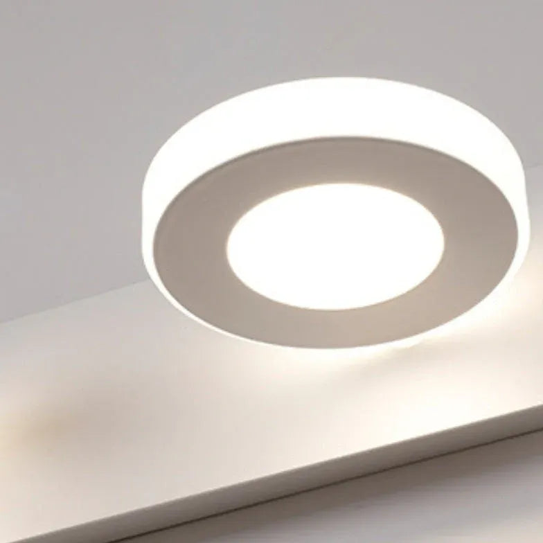 Apliques de pared para baño con luces LED redondas blancas 