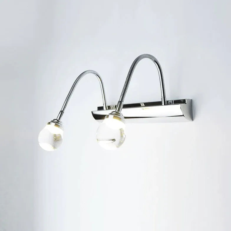 Silver Spring Pipe Bathroom Wall Lights