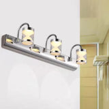 hourglass shaped Silver Bathroom Wall Lights