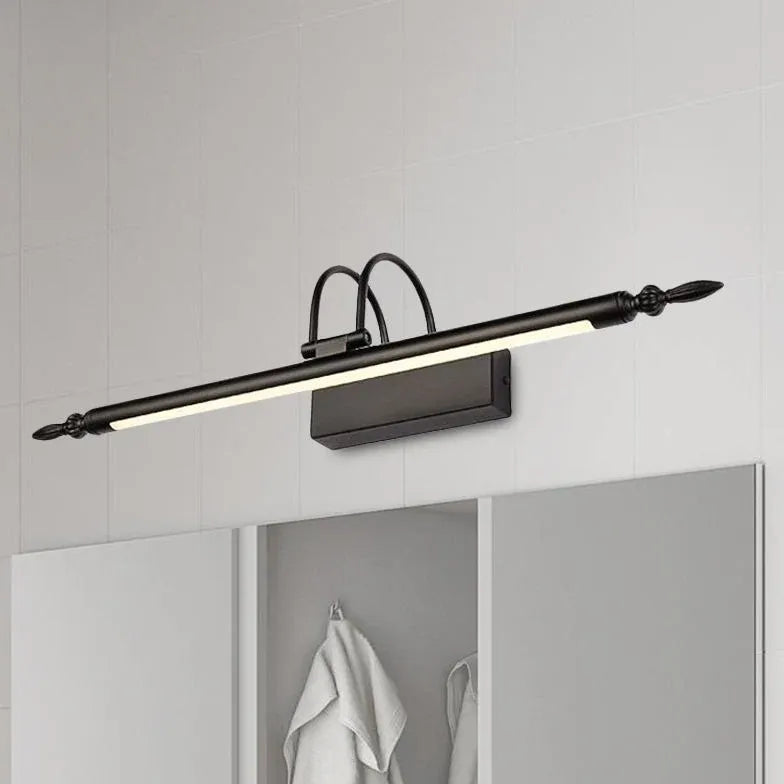 Classic Linear Black Bathroom Wall Lights