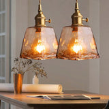 Bell Shape Glass Industrial Pendant Light