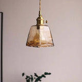 Bell Shape Glass Industrial Pendant Light