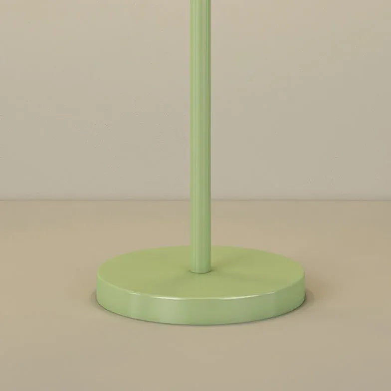 Three-Head White Flower Green Floor Lamp