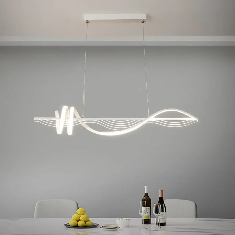 Formas espirales para el comedor LED CIPTEND Luz