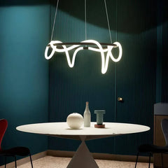 Lámpara colgante de diseño circular moderna LED regulable para comedor