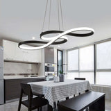 circular ring modern Dining Room pendant light