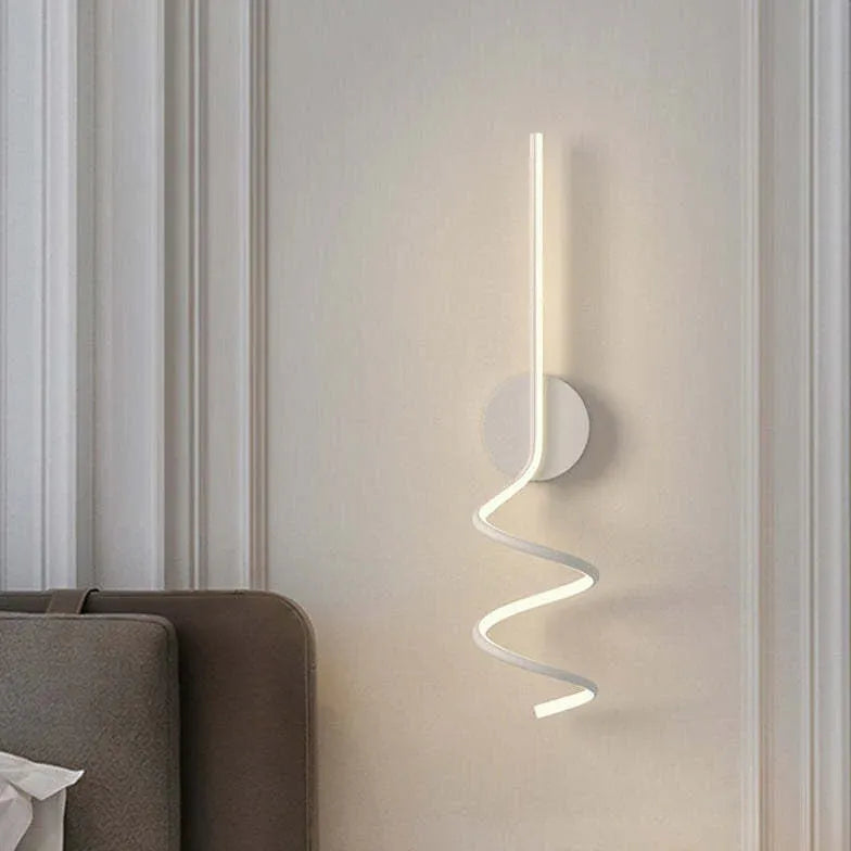 Spiral Led Modern Bedroom Wall Lights