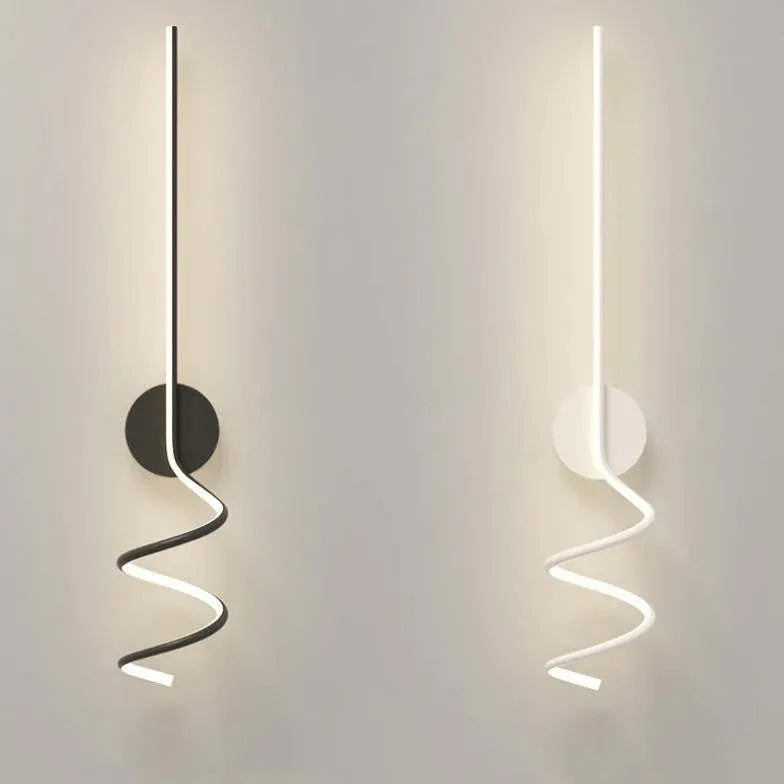 Spiral Led Modern Bedroom Wall Lights