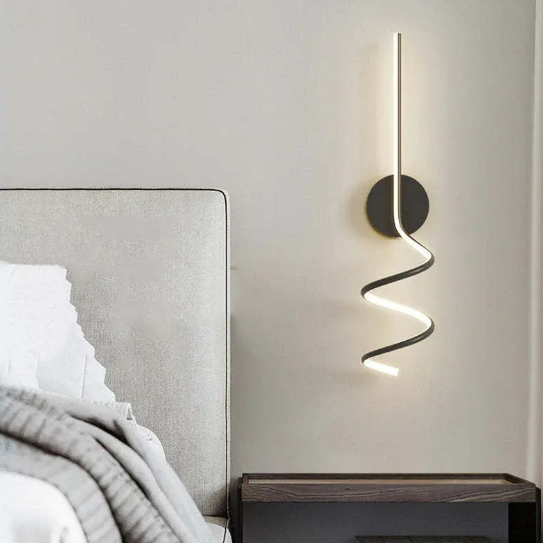 Spiral Led Modern Bedroom Wall Lights