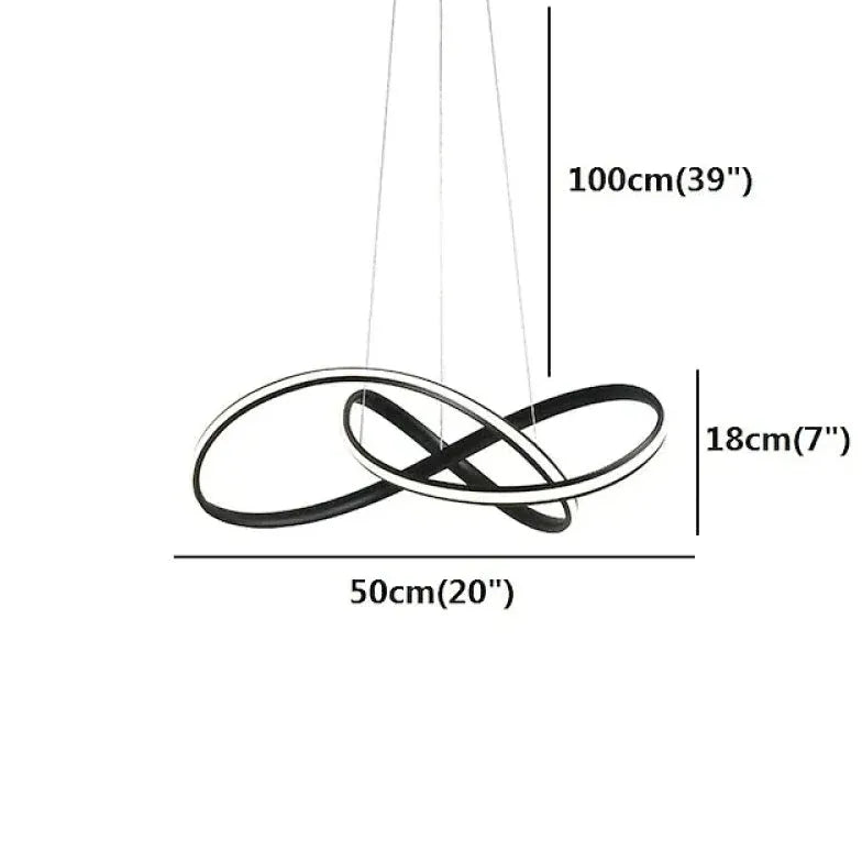 Lámpara colgante de curva lineal para cocina