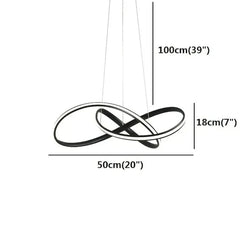 Lampara colgante anillos led diseño moderno y minimalista