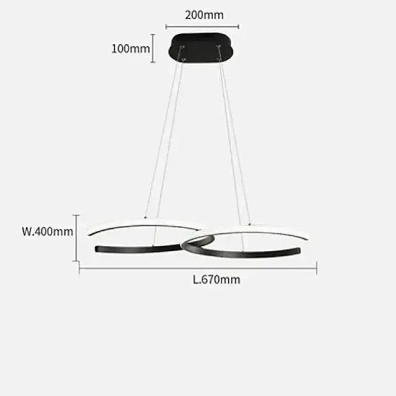 Lámparas de techo colgante modernas y minimalistas con LED