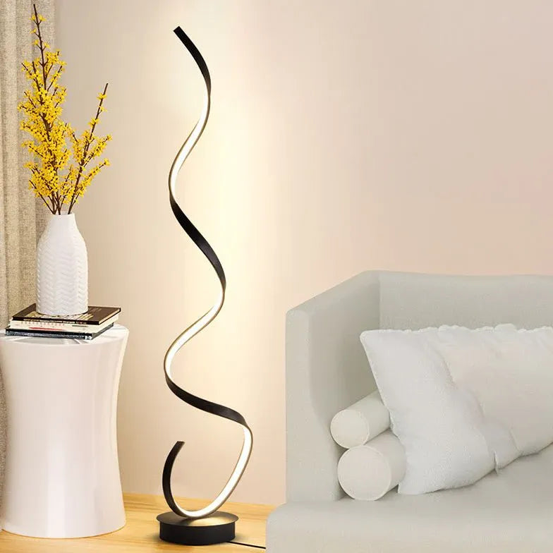 Spiral Modern Art Style Floor Lamp