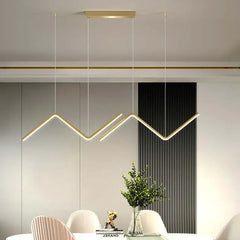 Lamparas led colgantes para comedor diseño creativo de líneas