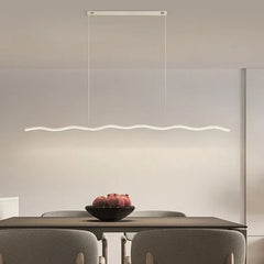 Lampara colgante lineal led diseño moderno y creativo