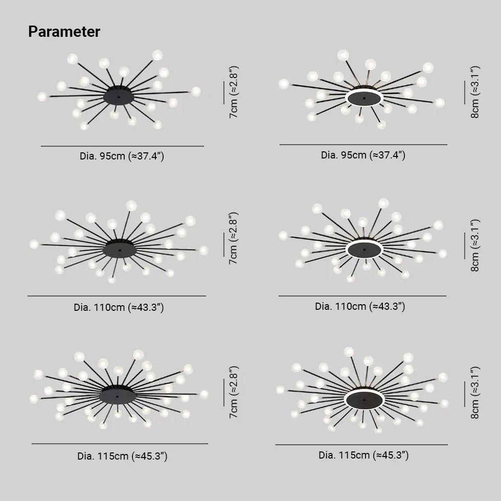 Lámpara colgante de cristal con diseño de estrella para sala de estar 