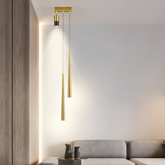 Lámpara colgante moderna y lujosa LED altura regulable para salón