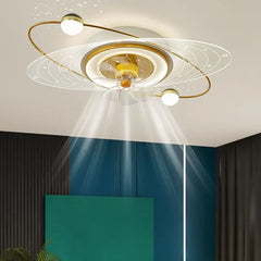 Luz de techo con ventilador para dormitorio