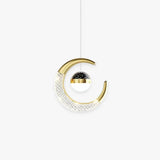 Ring Crystal Decoration LED Pendant Light